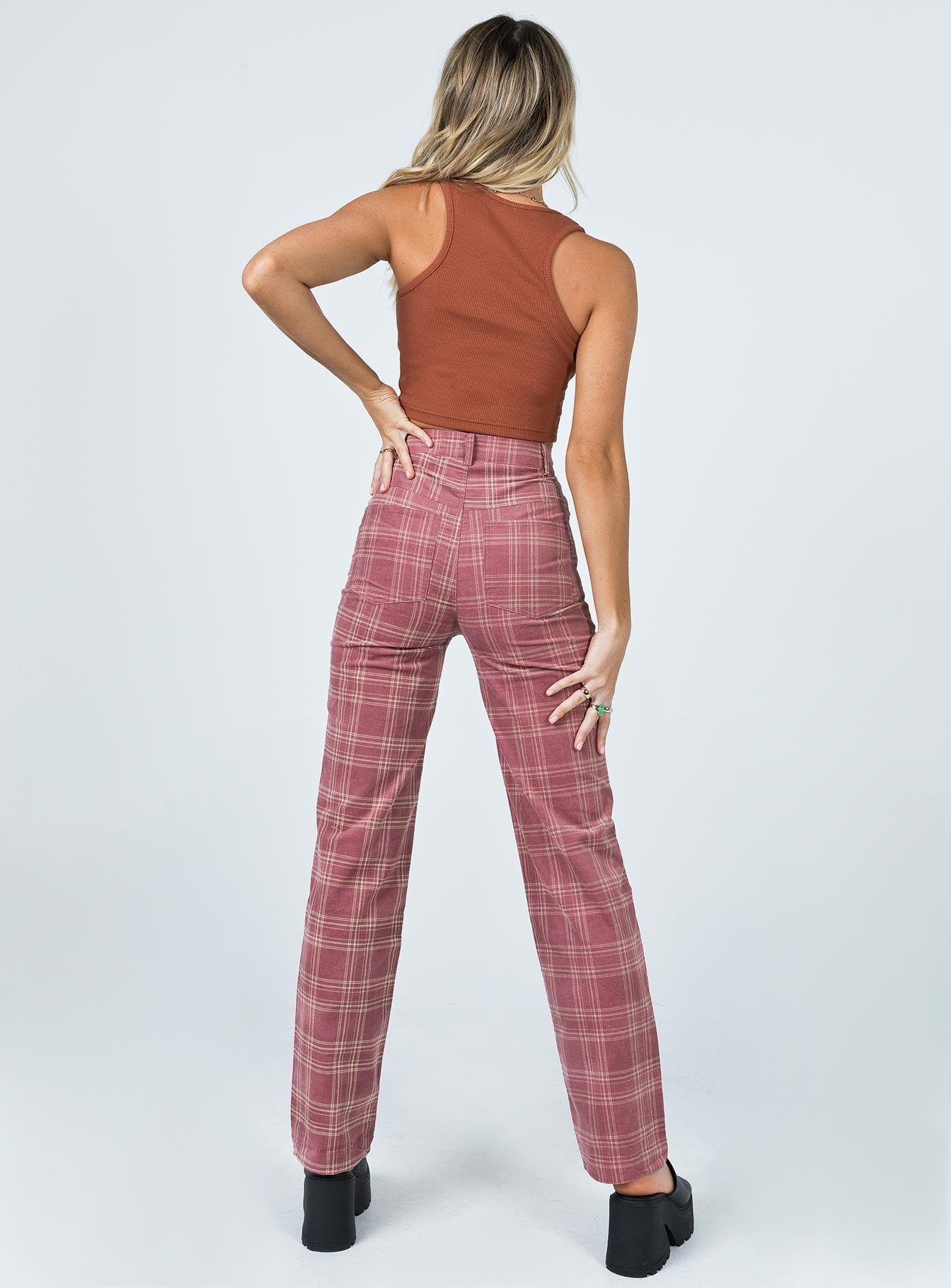 product Princess Polly Low Rise Pants  Leah Cordoury Pant Pink