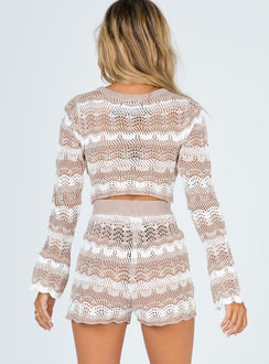 Leah Knit Set Beige Multi