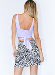 Selby Mini Skirt Zebra