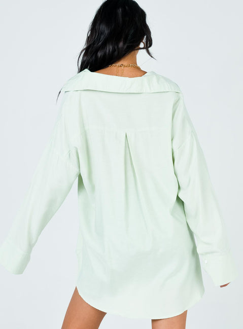 product Princess Polly Short Sleeves High Neck  Angeline Top Green