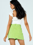 Jessika Mini Skirt Green Princess Polly  