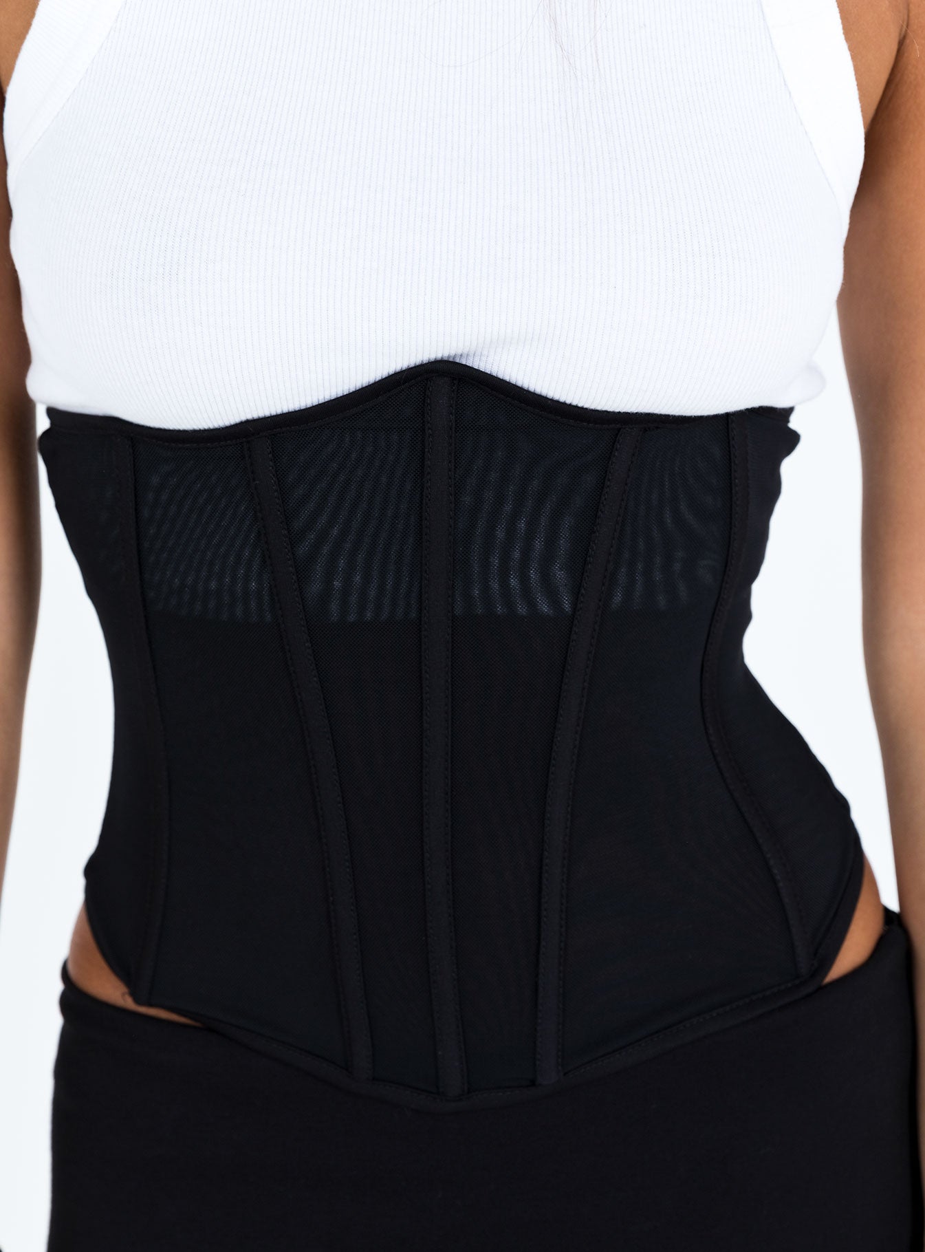 product Princess Polly Sleeveless Square Neck  Aimee Corset Black