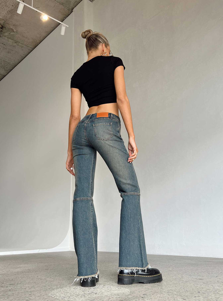 Carmella Low Waist Y2K Jeans Denim