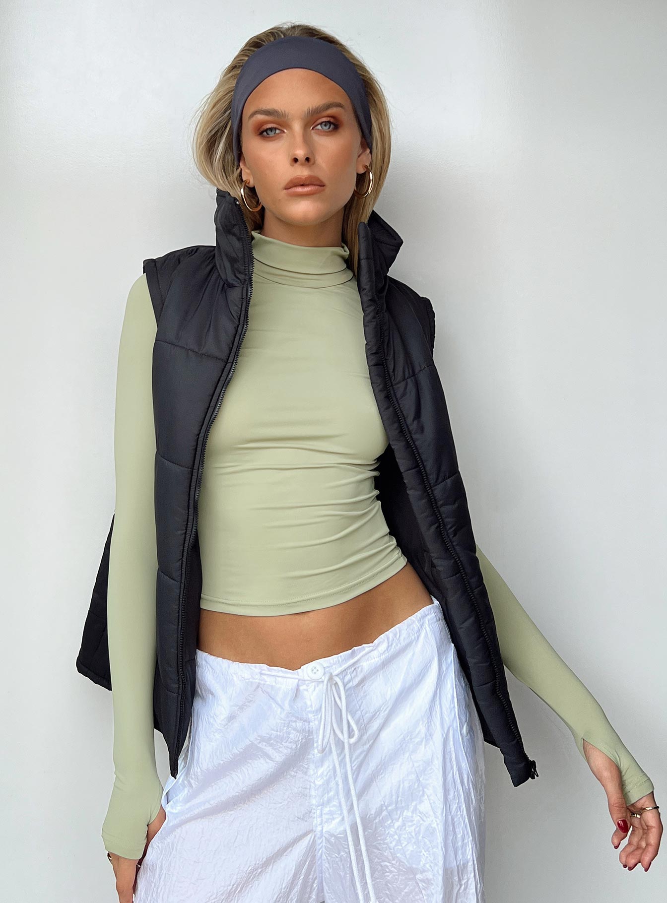 Elysium Long Sleeve Turtleneck Top Green