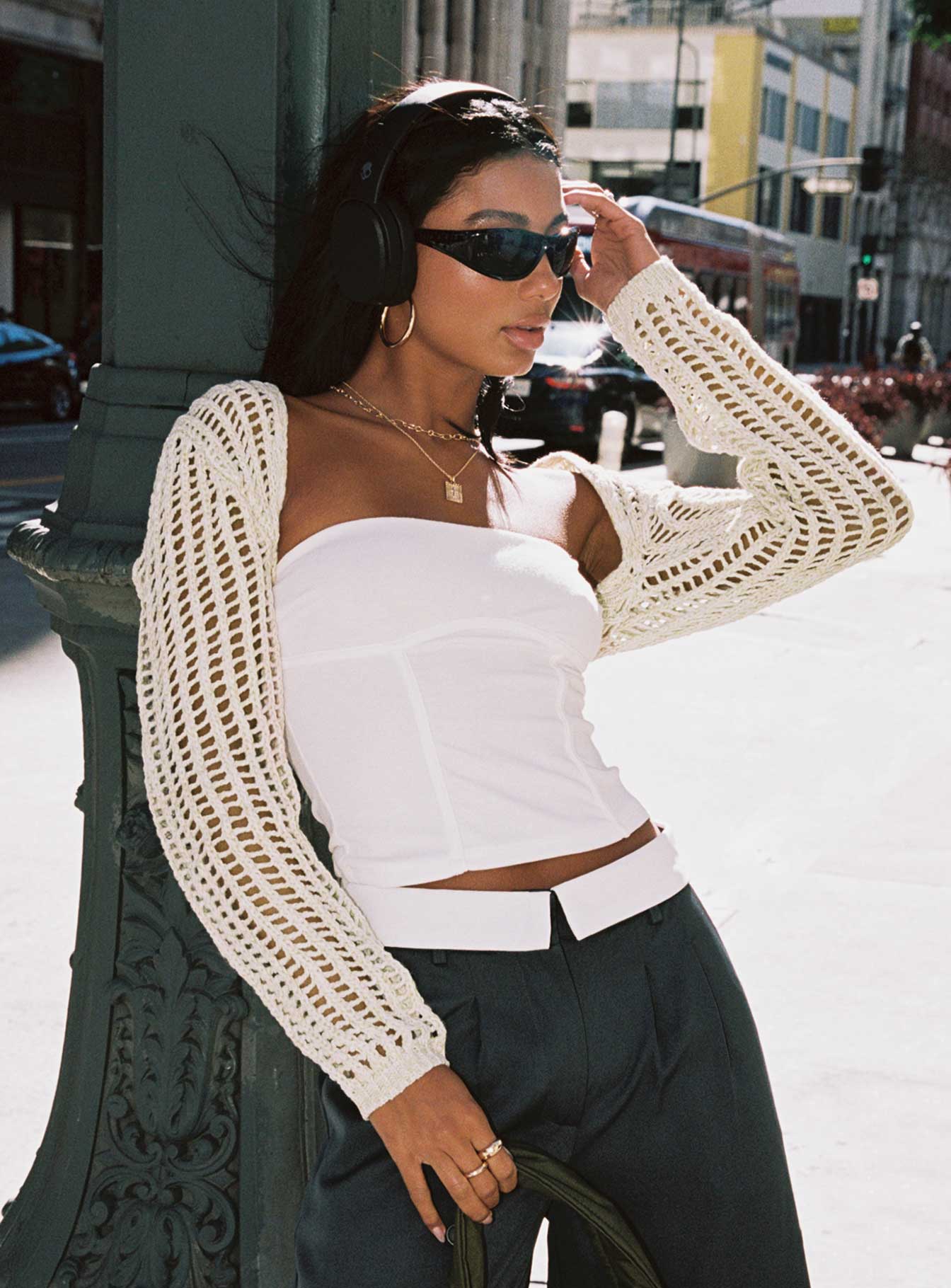 product Princess Polly Short Sleeves Square Neck  Zyra Strapless Top White