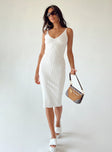 product Princess Polly Asymmetric Neckline  Oxford Midi Dress White