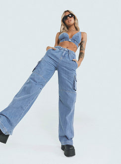 product Princess Polly Low Rise Jeans  Paige Mid Rise Cargo Jean Denim