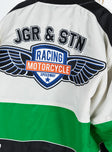 JGR & STN Axel Moto Jacket Ivory / Black