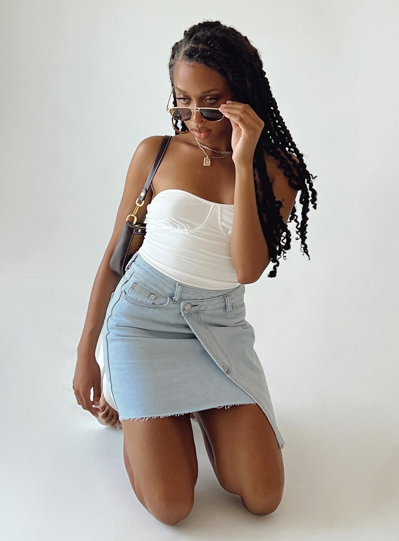 Princess polly clearance denim skirt