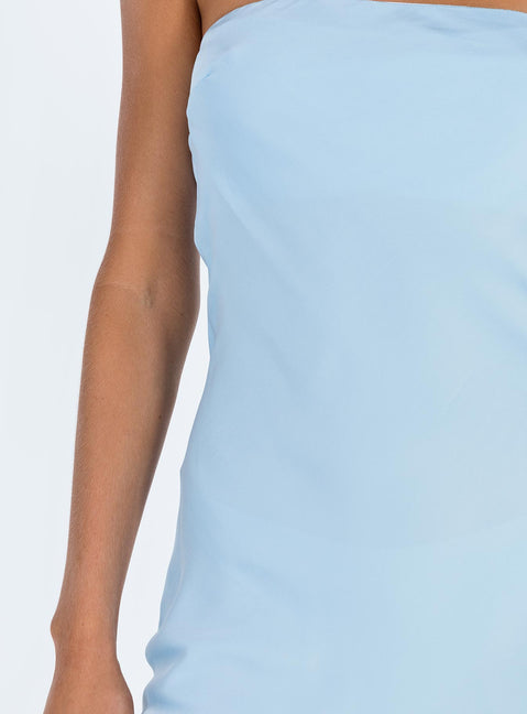 Jasmyn Mini Dress Blue | Princess Polly Jasmyn Mini Dress Blue | Princess Polly