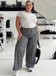 product Princess Polly Low Rise Pants Low Rise Pants Low Rise Pants High Waisted Pants  Alaina Pants Grey Curve