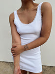 product Princess Polly Asymmetric Neckline  Serkis Mini Dress White