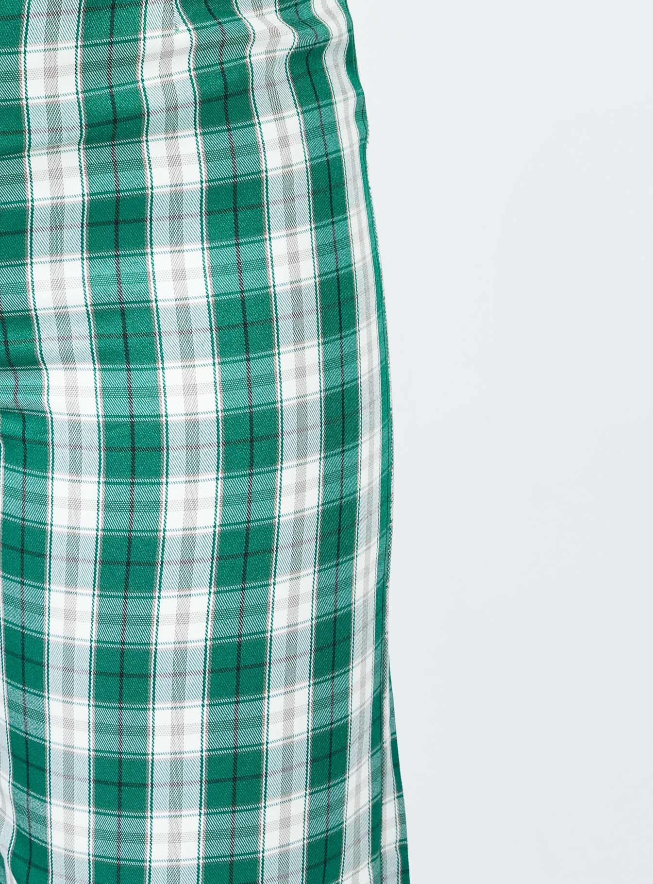product Princess Polly Euros Pants Green Tartan 