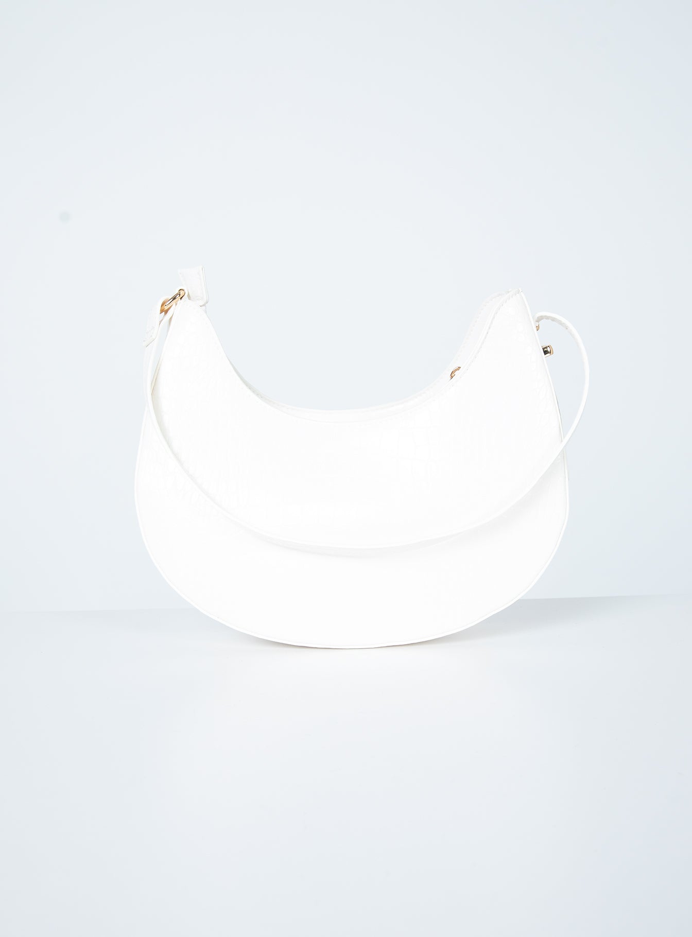 State of Mind Bag White Croc Eco