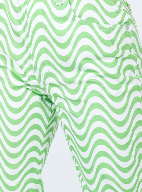 product Princess Polly The Ragged Priest Prism Jeans Green Mid Rise 