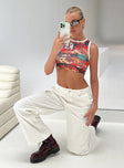 Princess Polly high-rise  Fallout Mid Rise Cargo Pants White Tall