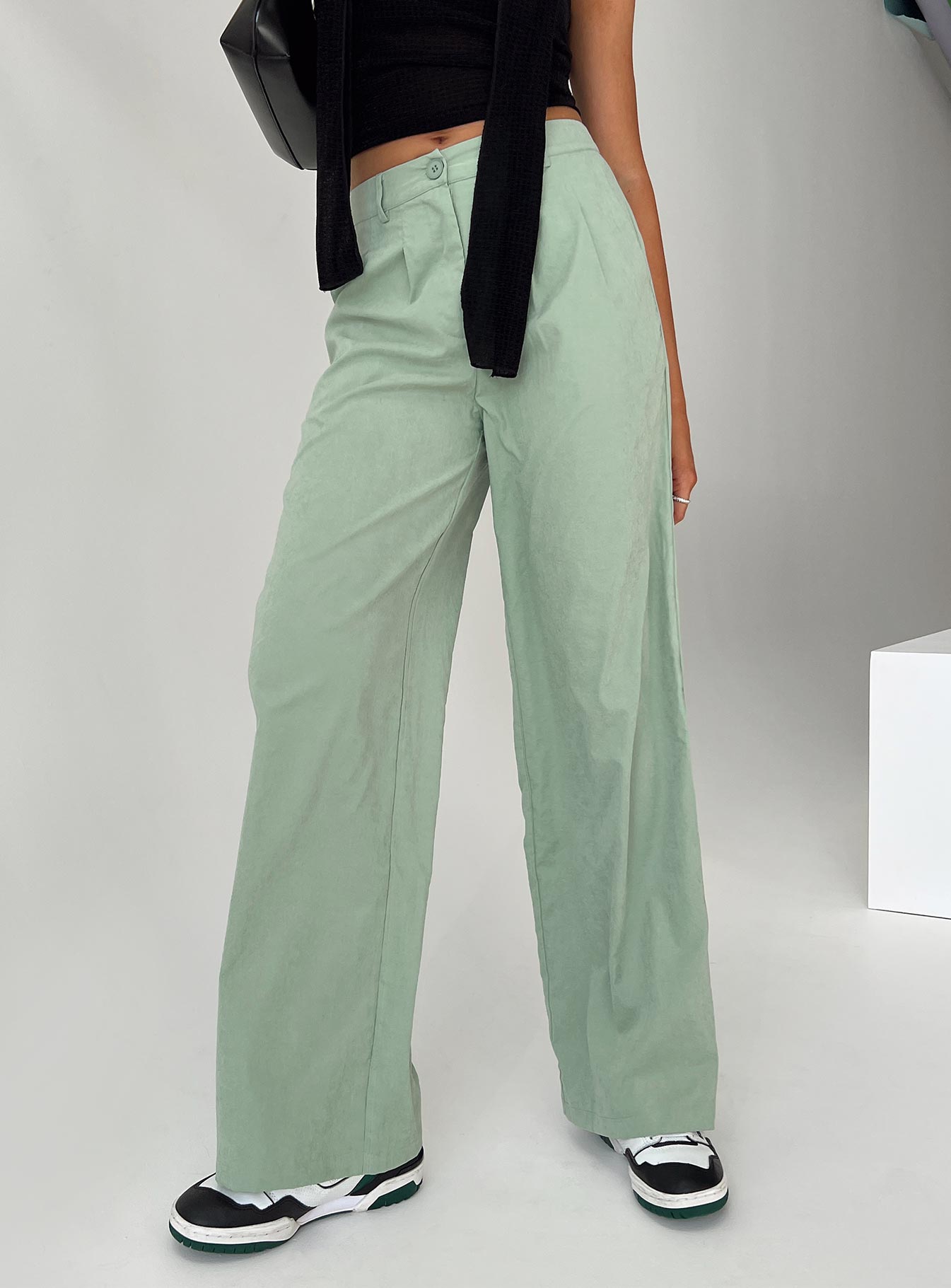 product Princess Polly High Waisted Pants  Archer Pants Basil