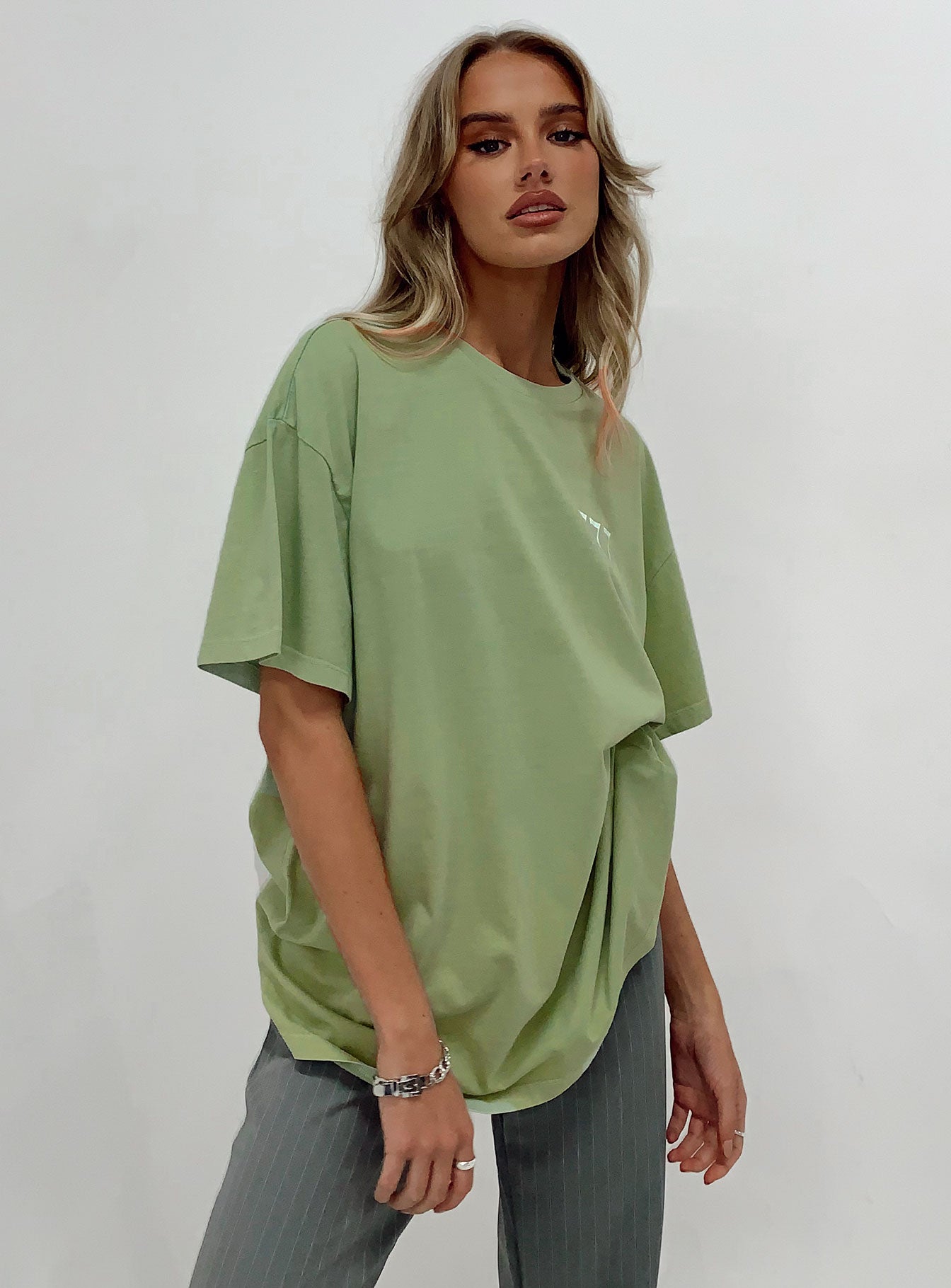 Organic 777 Luck Oversize Tee Green