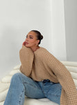 Sweater Knit material Drop shoulder Good stretch Unlined 