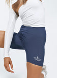 Championship Bike Short Navy Princess Polly mid-rise 