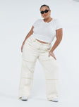 product Princess Polly Mid Rise  Copeland Jeans White Curve