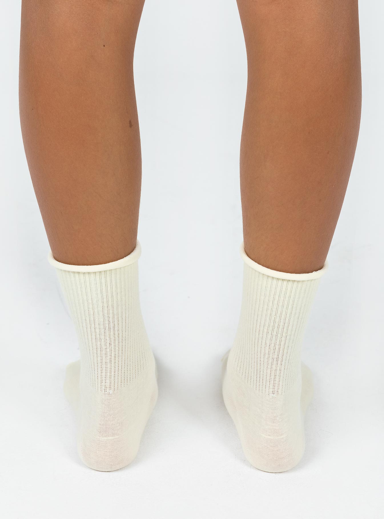 Sock pack Three pairs Crew style Ribbed cuff Good stretch 