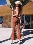 Charlie Ruched Jumpsuit Brown