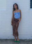 Anything For Love Midi Skirt Leopard Princess Polly  