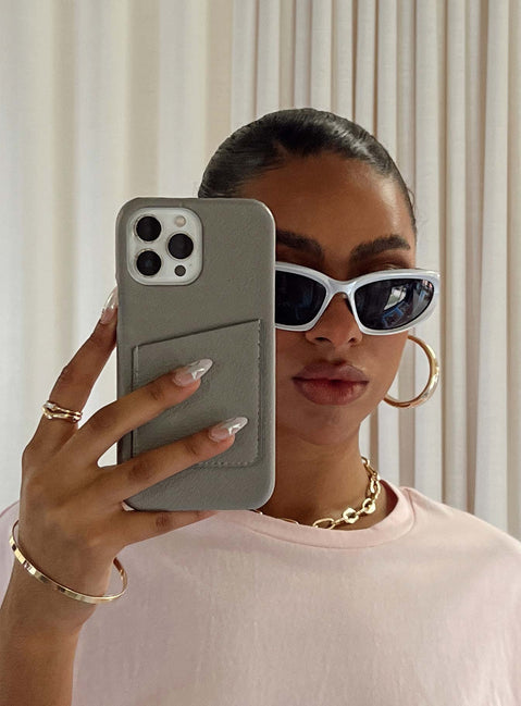 iPhone case Faux leather material Card slip Clip on style