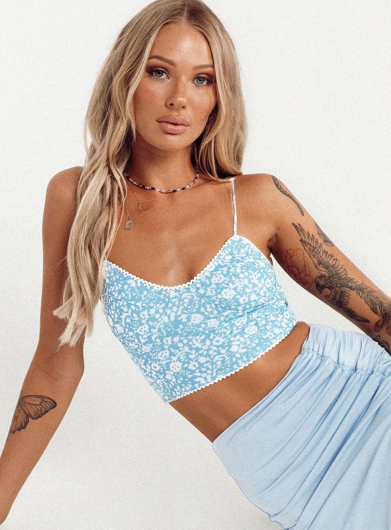 Debbie top blue