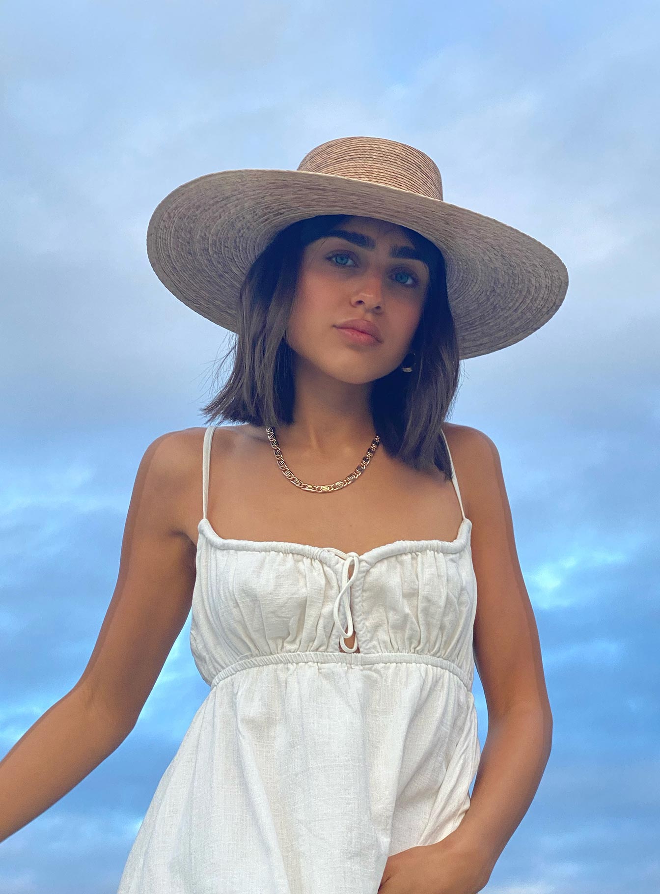 product Princess Polly Crew Neck  Empress Of Love Mini Dress White