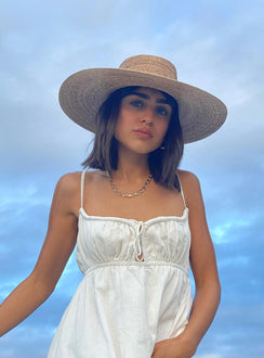 product Princess Polly Crew Neck  Empress Of Love Mini Dress White