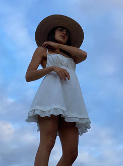 product Princess Polly Crew Neck  Empress Of Love Mini Dress White