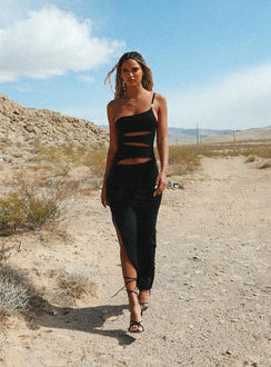 product Princess Polly Square Neck  Jagger & Stone Claudia Maxi Dress Black