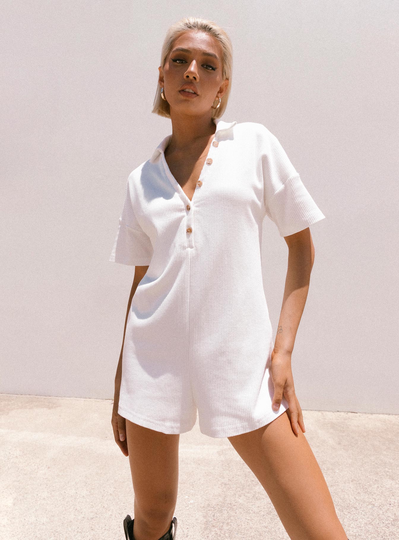 Kegan Romper White
