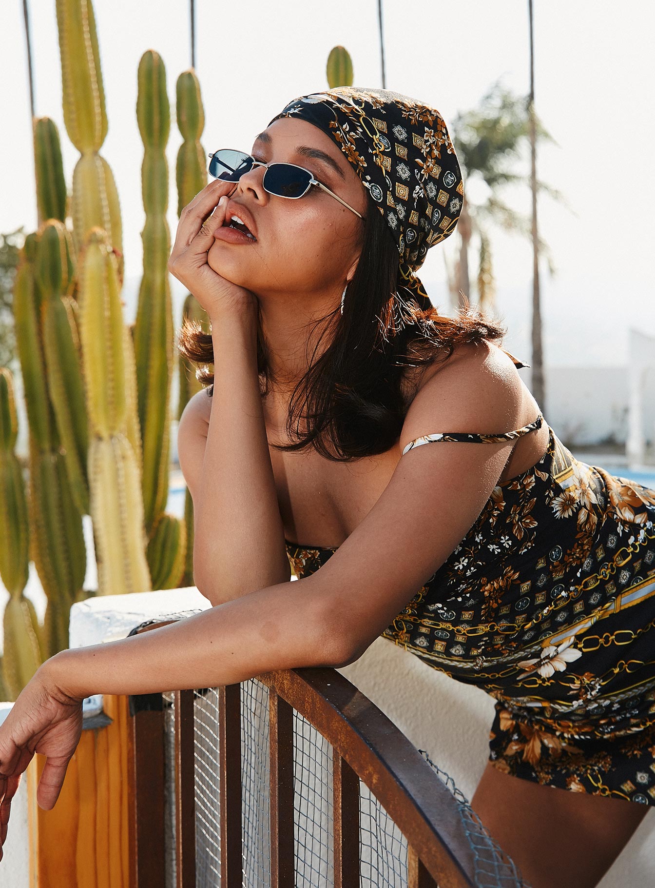 back view of model wearing Princess Polly Lucci Mini Dress 