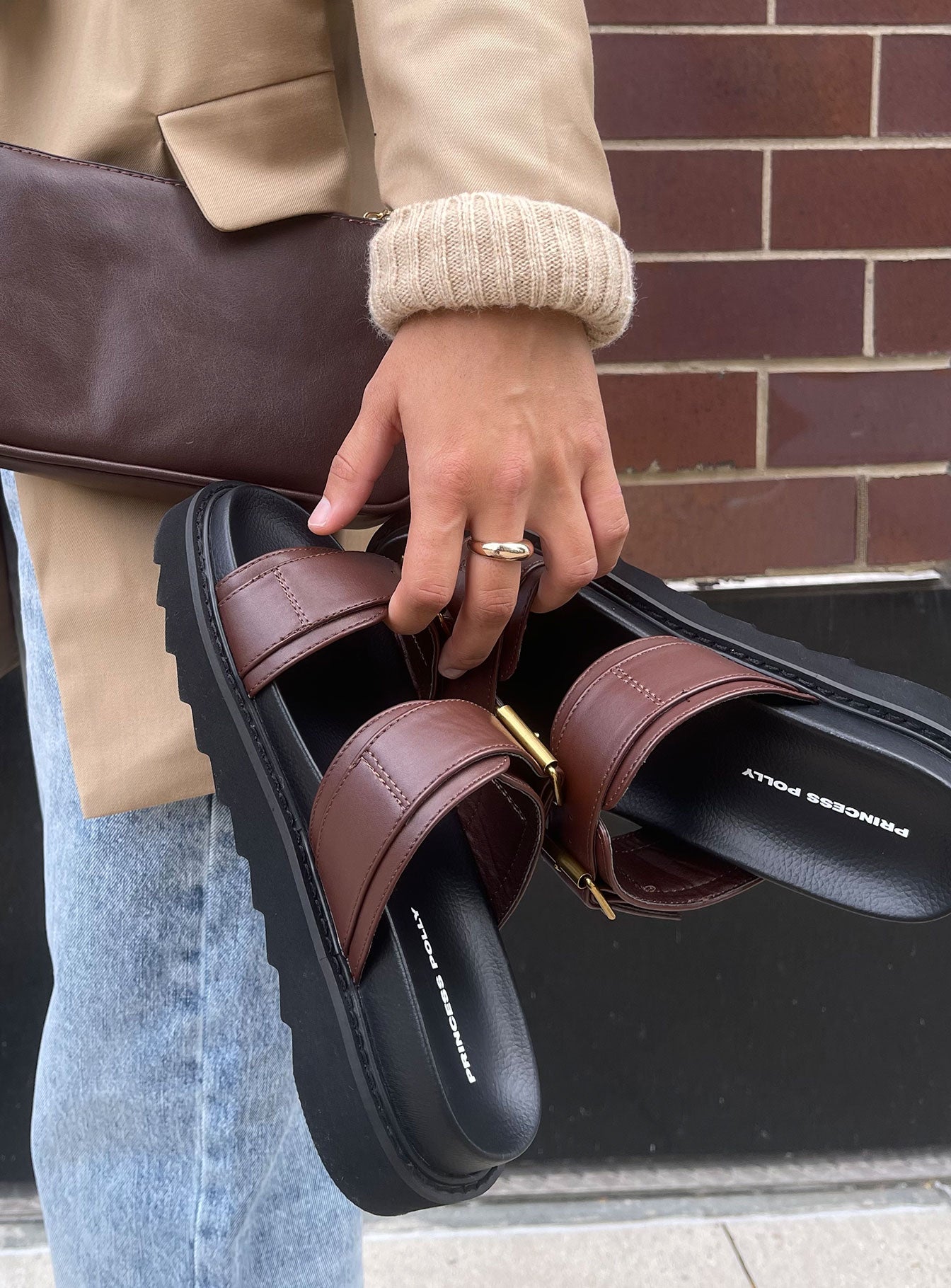 chocolate brown dress sandals How I style chocolate brown for Summer