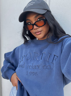 Major League Sweatshirt Navy Princess Polly  regular 