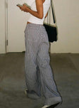 Princess Polly high-rise  Miami Vice Pants Navy Pinstripe
