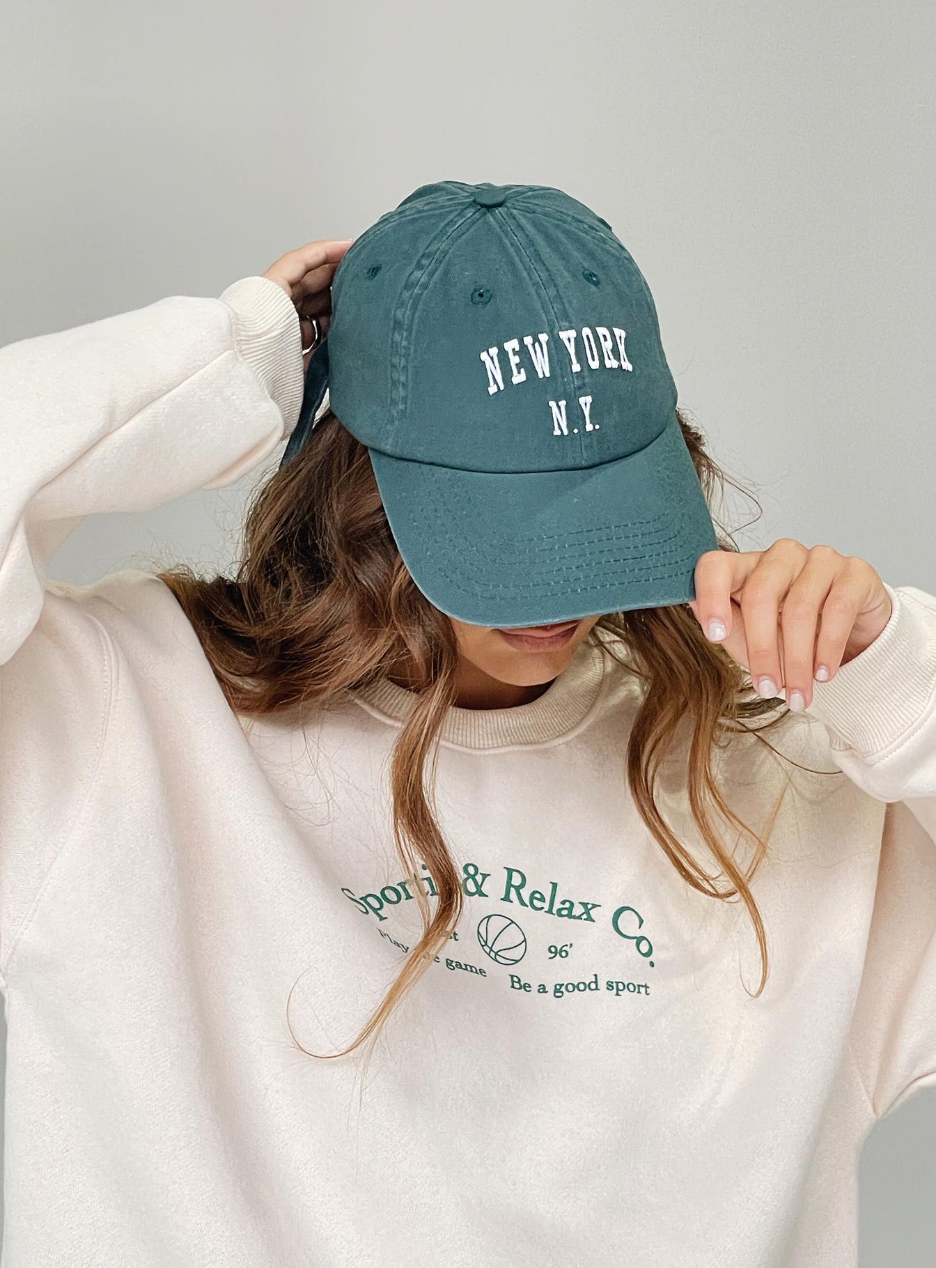 product MVP Oversized Crewneck Sweatshirt Cream Princess Polly  