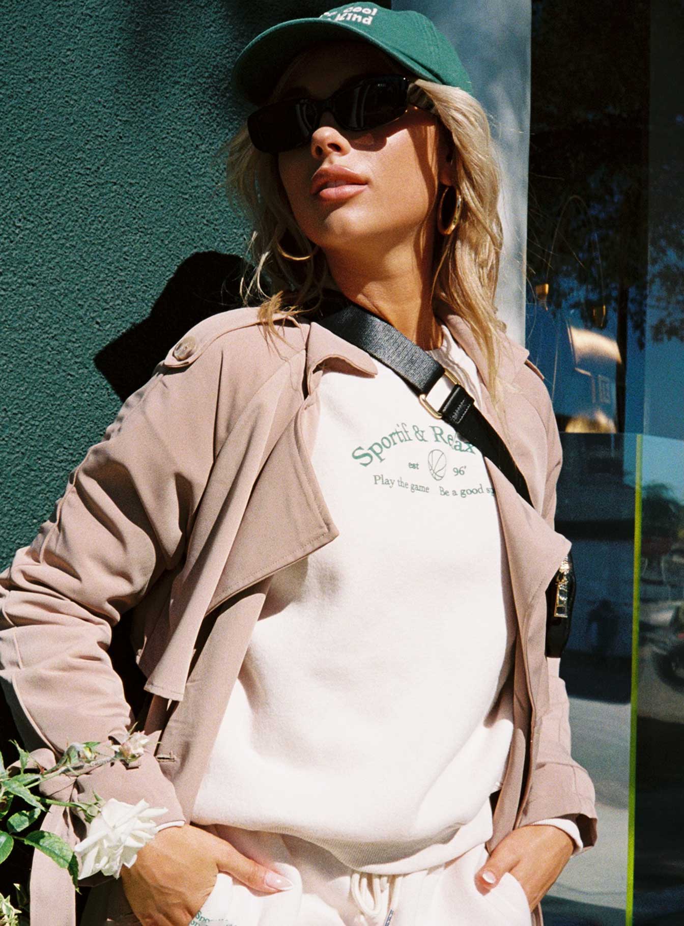 product MVP Oversized Crewneck Sweatshirt Cream Princess Polly  