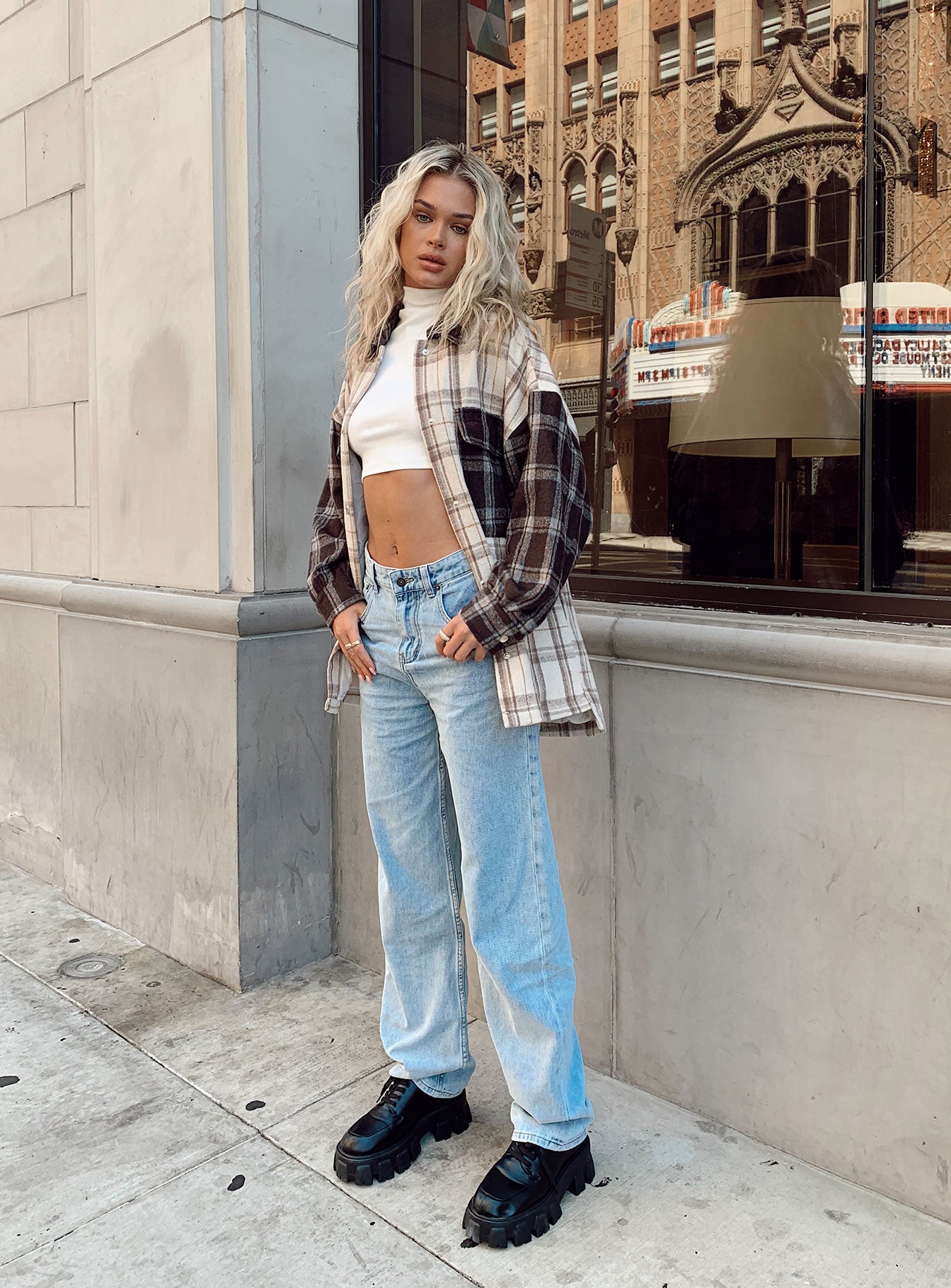 product Princess Polly Short Sleeves High Neck  Myley Shirt Brown