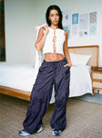Princess Polly high-rise  Motel Chute Trousers Navy