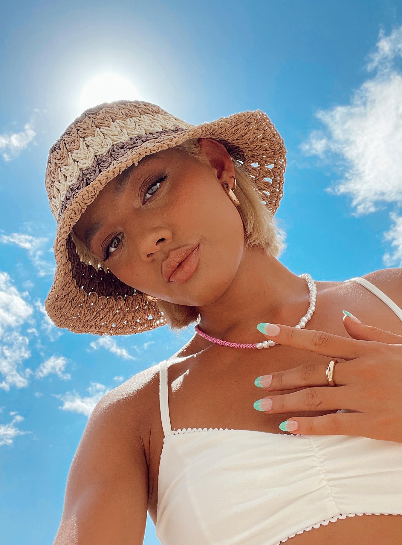 Peyton Bucket Hat Brown Multi