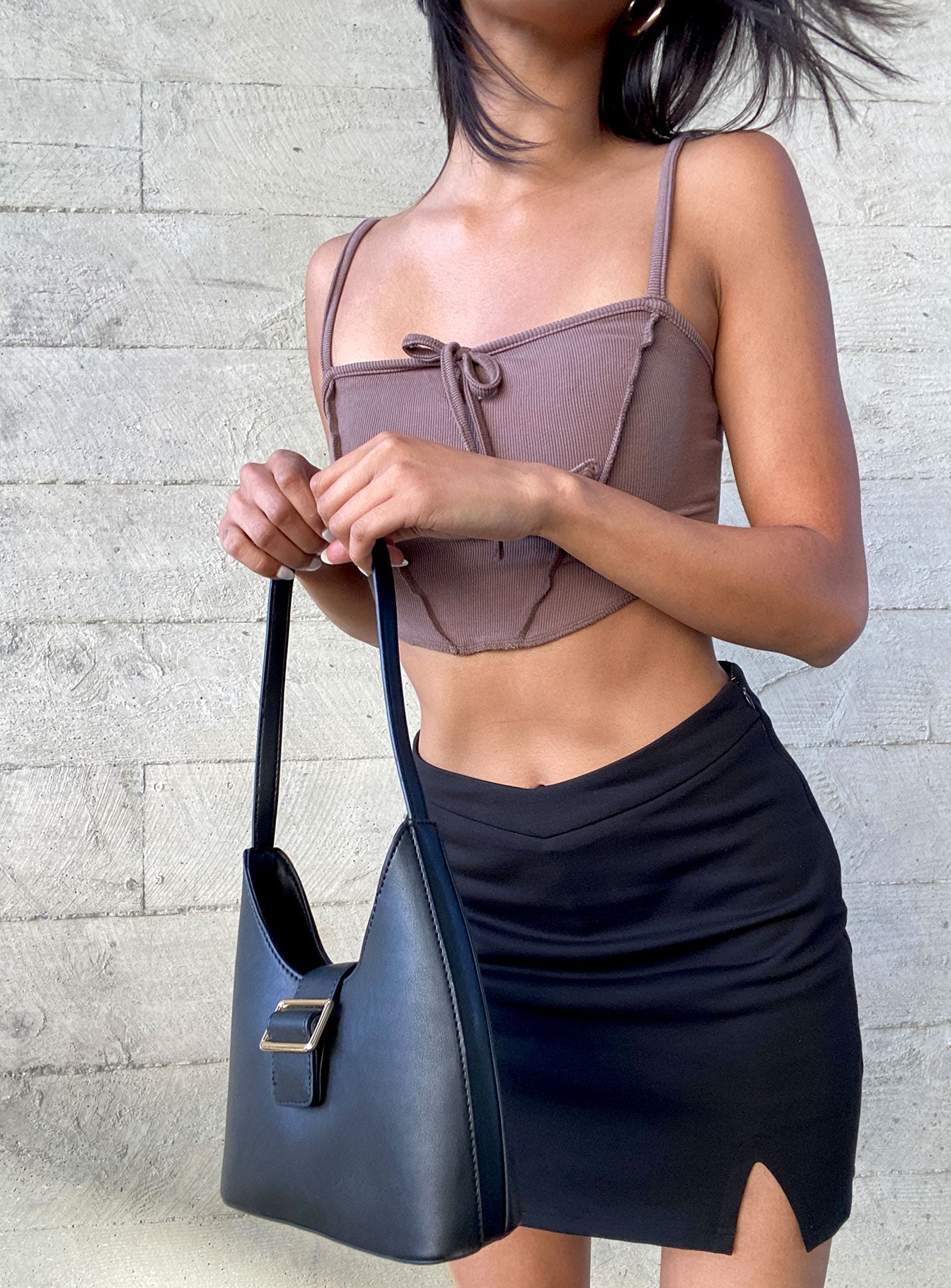 princess polly skort dress Princess Polly sleeveless tie back mini skort dress in charcoal