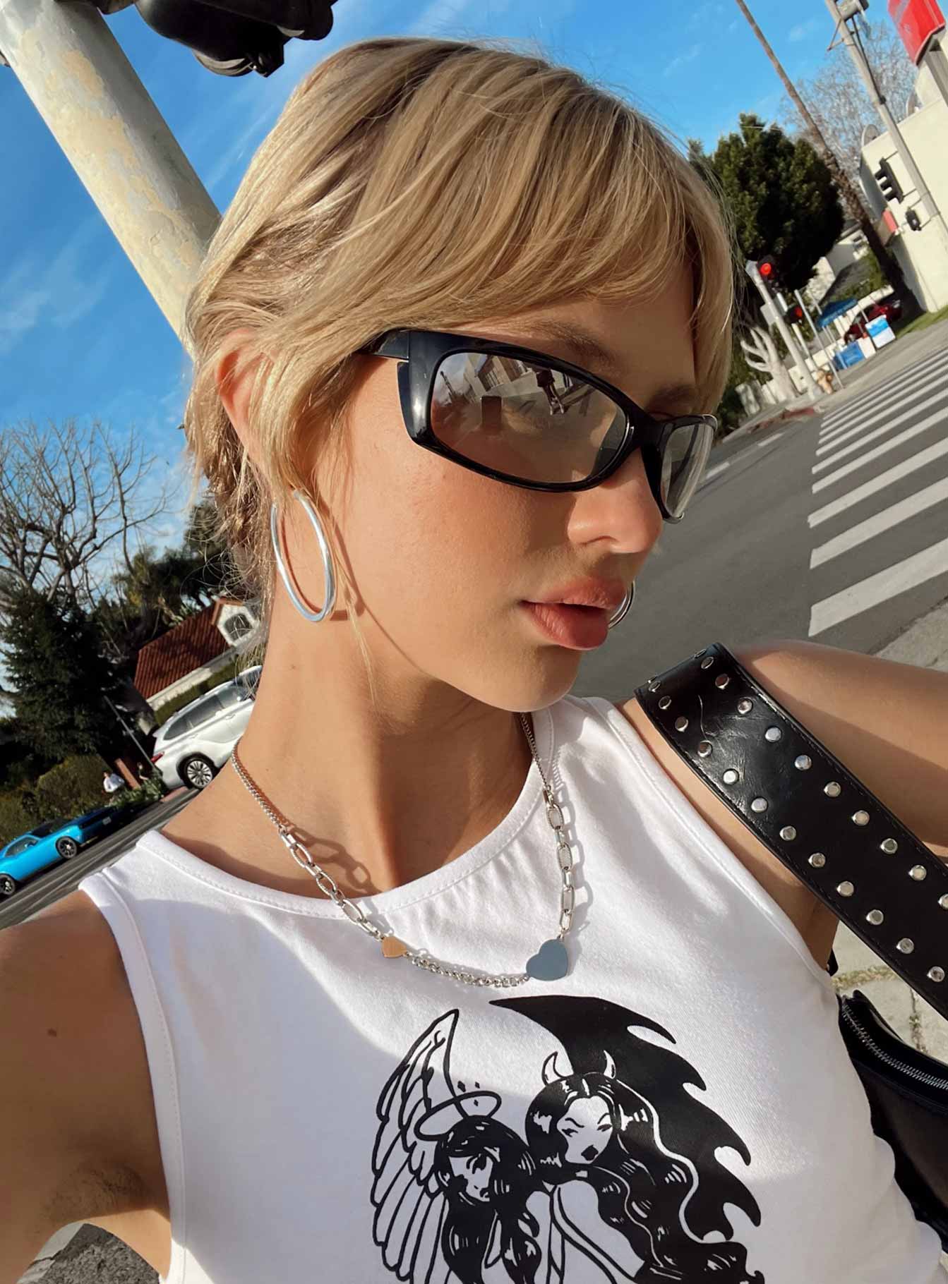 Rebekka Heart Necklace Silver