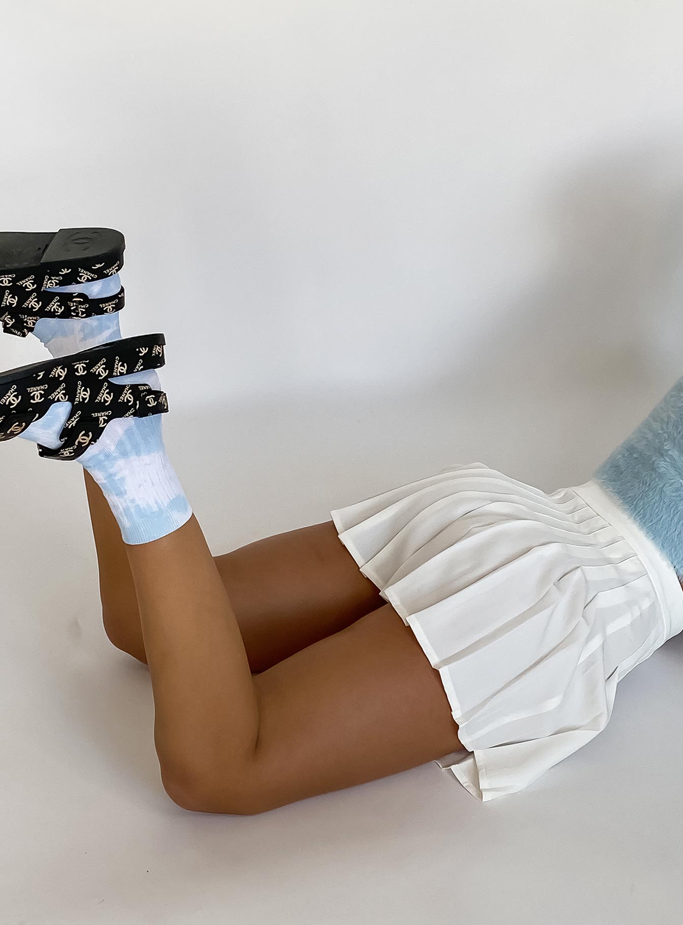 back view of model wearing Princess Polly Rosella Mini Skirt 