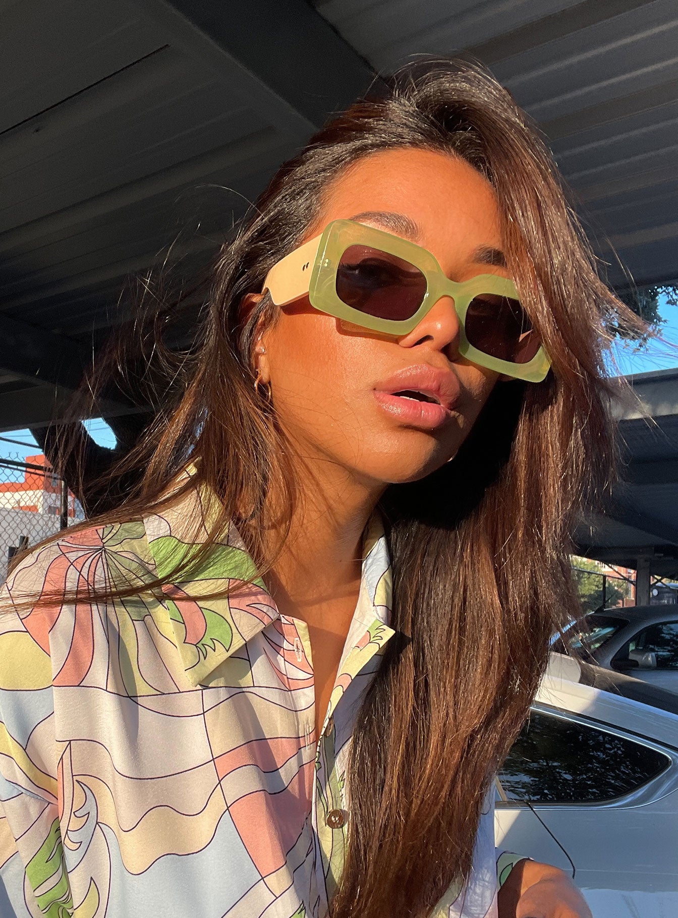 Sunset Daze Sunglasses Green