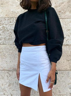 The Thorpe Cropped Sweatshirt Black Princess Polly  Cropped 