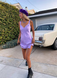 Princess Polly Sweetheart Neckline  Star Shining Mini Dress Purple